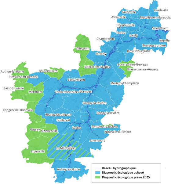 Avancement des diagnostics écologiques des zones humides (2024)
