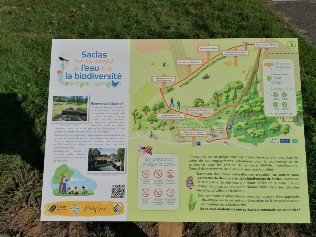 Création d&rsquo;un sentier pédagogique à Saclas
